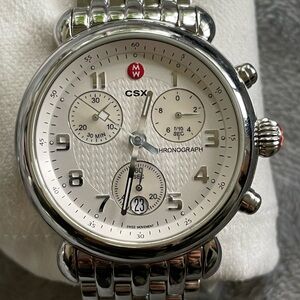 MICHELE CSX Chronograph Silver Watch - Women’s